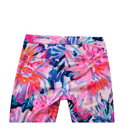 Lilly Pulitzer Kelly textured ankle length skinny pants multicolor size 0 - Picture 6 of 11